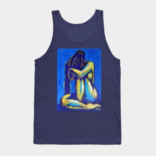 Blue Mood 4 - Female Nude Tank Top